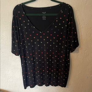 Kyte Baby Black Heart Print Women's Top